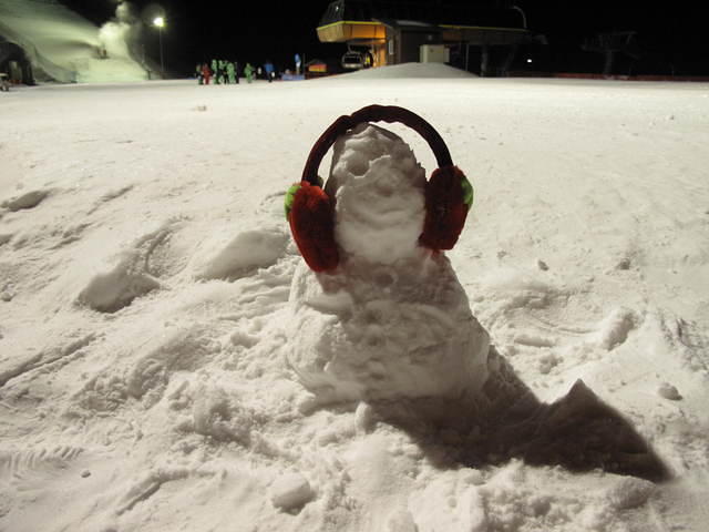 My first snowman