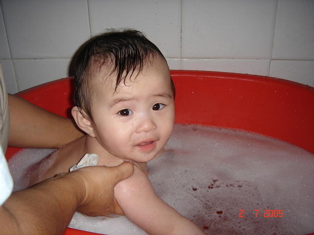 My first bubble bath