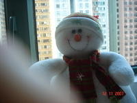 Snowman - photo taken by Audrey